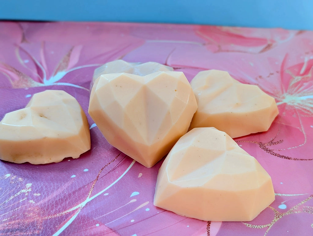 Goat Milk Orange Diamond Heart Soap